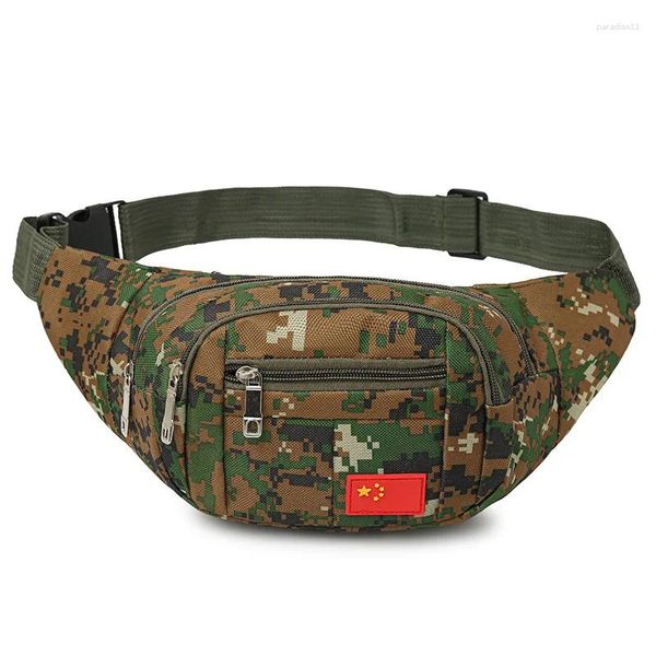 Bolsas de cintura Camuflaje Tácticas Bolsa Deportes al aire libre Gran capacidad Paquetes para hombres Multifunción Pecho Cajero Hombre Mini