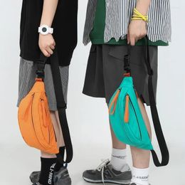 Sacos de cintura doce cor saco casal ins marca na moda rua esportes estudante casual moda crossbody pequeno ombro feminino