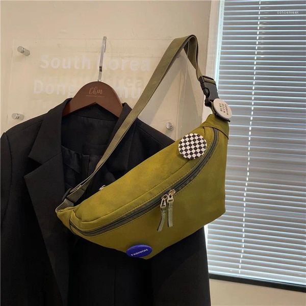 Sacs de taille décontractés pour femmes, ceinture banane, sacs en Nylon et sac de téléphone, sac de poitrine à bandoulière à la mode pour femmes