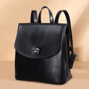 Sacs de taille Classic Elegant Femmes Sac à dos Généralités en cuir en cuir Gaules monuies pour adolescents Sac à dos femme voyage à dos pack mochilas