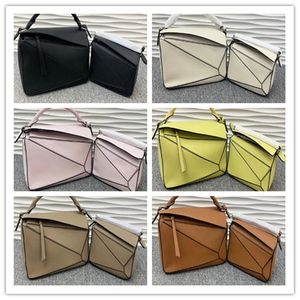 Sacs de taille classiques en cuir véritable pour hommes, ceintures de Puzzle de styliste pour femmes, sac banane de luxe avec fermeture éclair géométrique, Fannypack