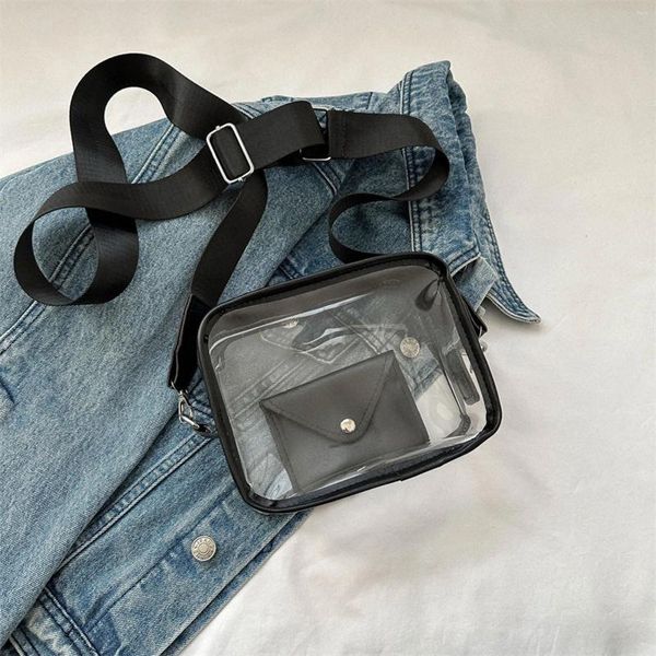 Bolsas de cintura Bolso cruzado transparente Bolso bolso Bolso de concierto de cuero vegano aprobado por el estadio para mujeres y adolescentes Hombres Hombro