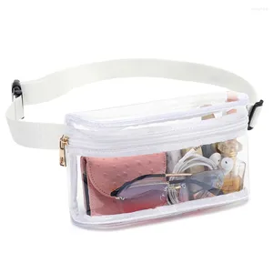 Sacs de taille clair Fanny Pack stade approuvé sac de ceinture femmes hommes pochette transparente avec sangle réglable Sports de plein air voyage