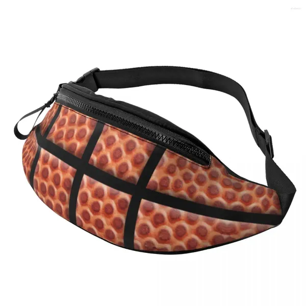 Bolsas de cintura Cool Baloncesto Diseño de cuero Fanny Pack para correr Hombres Mujeres Jugador deportivo Regalo Bolsa cruzada Teléfono Bolsa de dinero