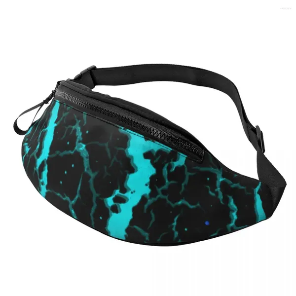 Sacs de taille Sac de lave d'espace fissuré Art abstrait Voyage Dames Pack Modèle en polyester