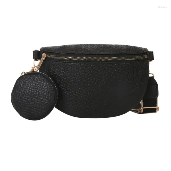 Sacs de taille sac à bandoulière sac de style coréen pour fille femmes PU cuir Fanny sac à main grande pochette de téléphone voyage