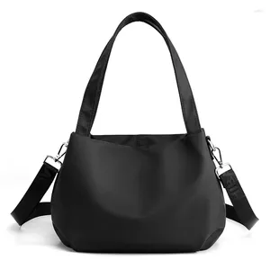 Sacs de taille Mode Seau Sac à bandoulière pour femmes 6 couleurs Nylon imperméable à l'épaule sac à main décontracté petit téléphone sac à main dames fourre-tout souple