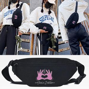 Taillezakken mode hart gebaar printtas unisex crossbody schouder munt portemonnee wilde sportkist Koreaanse stijl casual handtassen