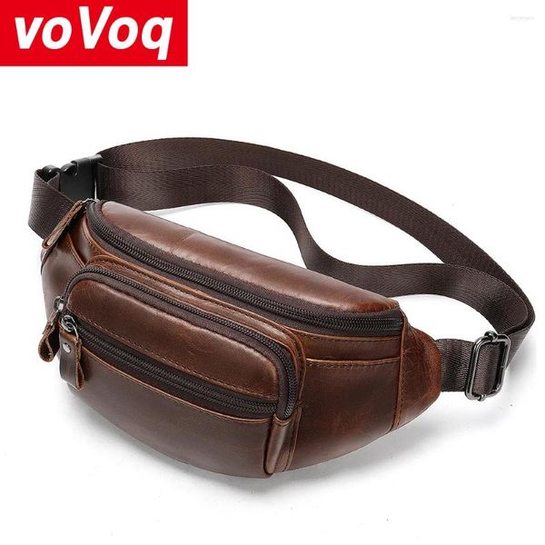 Sacs de taille Fashion Fashion High Quality Sac Men Zipper Pocket Man Sac à main Unisexe Fanny Pack Purse du ventre masculin