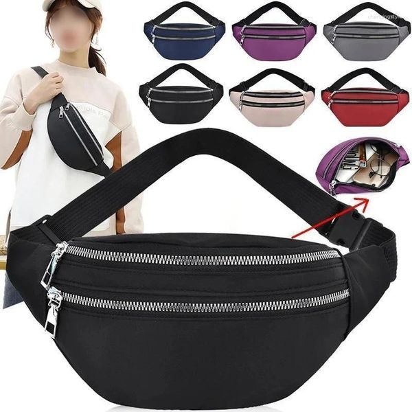 Sacs de taille Packs de mode Unisexe Single Double Sports Bum Sac Fitness Fitness Running Jogging Belt Pouching