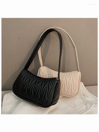 Bolsas de cintura Moda Mujer Bolso PU Cuero Hombro Femenino Casual Color Sólido Messenger Bag para mano de lujo