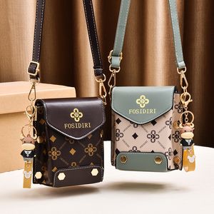 Heuptassen Mode Dames Patroon Schoudertas Hardware Ketting Riem Kleurblok Messenger Handtas Composiet Crossbody Tas Heuptas 230825