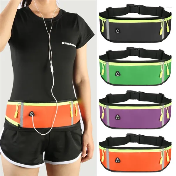 Bolsas de cintura Fitness Pack Unisex Running Belt Bags impermeable Fanny Wallet Pouch para mujeres portátiles portátiles Gimnasio