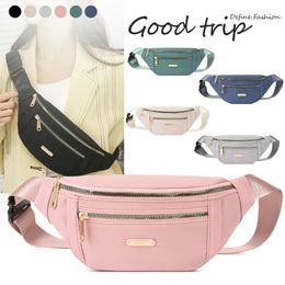 Taillezakken voor vrouwen Oxford Leisure Color Bag Schouder Crossbody Chest Handtassen Allmatch Messenger Belt 221208