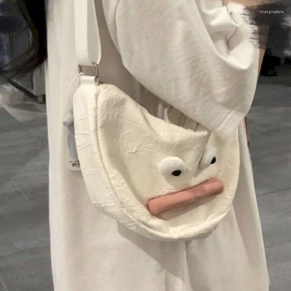 Sacs de taille Foufurieux mignon grande bouche canard petit sac jaune fille drôle épaule messager à la mode bandoulière porte-cartes porte-monnaie