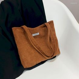 Taillezakken foufurieux Koreaanse schattige corduroy kleine shopper Tote Bag vrouw vrouwelijke meisjes mini handtassen lunch doek hand zakje