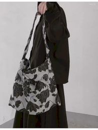 Sacs de taille Foufurieux femmes épaule Vintage Jacquard sacs à main 2023 japon Style Harajuku grande capacité femme sac Packs