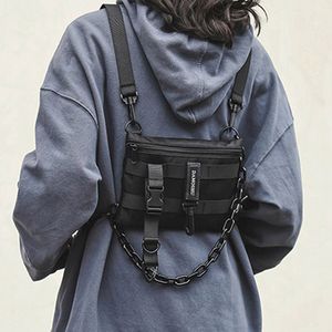 Taillentaschen Funktionelle taktische Brusttasche für Unisex Fashion Bullet Hip Hop Weste Streetwear Tasche Hüfttasche Frau Schwarz Wild Chest Rig Bag 230907