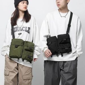 Heuptassen Functionele Tactische Borst Rig Tas Voor Lady Fashion Hip Hop Vest Streetwear Pack Unisex Crossbody