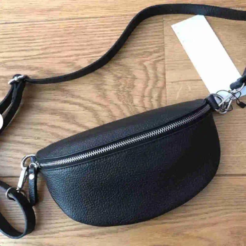 Waist Bags Genuine Leather Belt Bag For Women Designer Handmade Fanny Pack Fashion Small Crossbody Female Hip Bum
