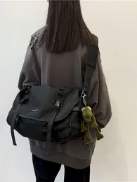 Taillezakken Harajuku Techwear Canvas Bag Gothic Crossbody voor dames handtas portemonnees en handtassen bolsas feminina schouder vrouw