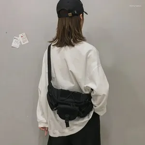 Bolsas de cintura Harajuku Techwear Kanvas Task Slope Gothic para mujer Carpeta DAN Manos Bolsillos Mujer Sexo Bahu Frog Fanny. Embalar