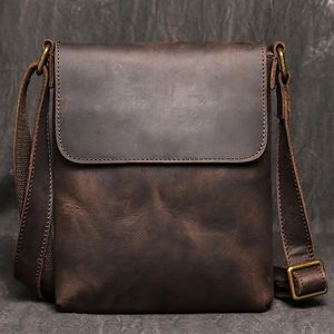 Sacs de taille Sac de messager de haute qualité pour hommes en cuir véritable bandoulière mâle facile voyage épaule pour tablette sac à main pour hommes 231023