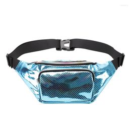 Sacs de taille sac holographique translucide Fanny Pack plage voyage femmes ceinture Bum hanche pochette argent support pour téléphone