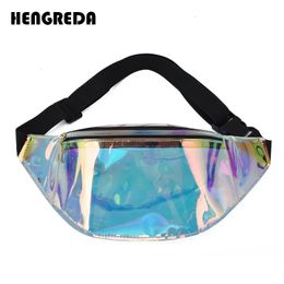 Sacs de taille Sac holographique Translucide Fanny Pack Hologramme Plage Voyage Ceinture Femmes Ceinture Bum Hanche Poche Argent Support De Téléphone 231013