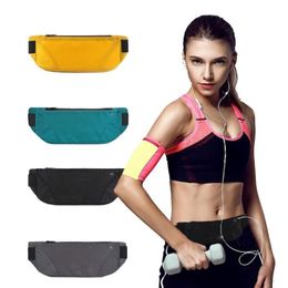 Taille Zakken IKE MARTI Running Packs Vrouwen Mannen Spors Fanny Bag Pack Riem Mannelijke Draagbare Telefoon Elastische Gym Banana173r