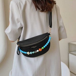 Heuptassen Internet Beroemde borsttas Instagram Dames zomer Nieuwe crossbodytas met kralen Modieuze en trendy schoudertas Veelzijdige kettingtas