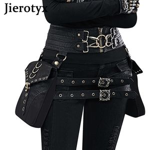 Heuptassen JIEROTYX Retro Rock Heuptas voor Vrouwen Middeleeuwse Steampunk Cosplay Accessoires Hip Hop Vrouwelijke Portemonnee Pack Kleine Been 230204