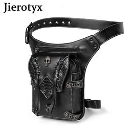 Heuptassen JIEROTYX Vintage Steampunk motorfiets beenzak dames waterafstotend rock gothic biker packs Victoriaanse drop pouch 230920