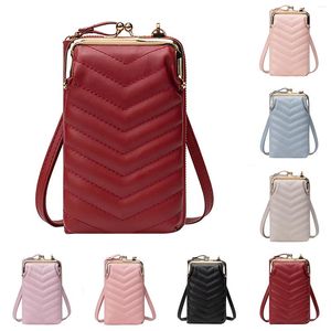 Sacs de taille version coréenne d'une épaule petit sac mode tendance messager type téléphone portable à écran tactile pour femmes