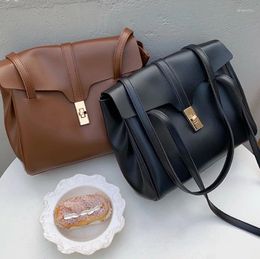 Sacs de taille de luxe mode vintage designer en cuir épaule pour femmes noir marron cartable fourre-tout sacs à main grand travail sac d'affaires