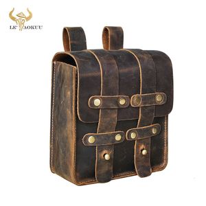 Taille Sacs De Luxe Épais Crazy Horse En Cuir Hommes Vintage Voyage Ceinture Fanny Pack Conception Bum Hanche 6 5 