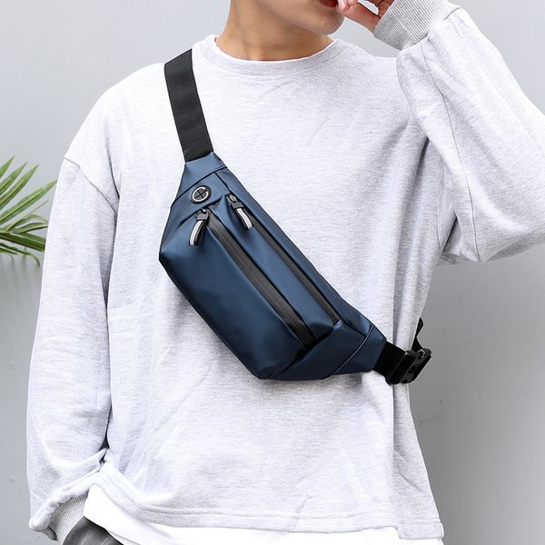 Taille Sacs Hommes Fanny Pack Adolescent Sports de Plein Air Courir Cyclisme Taille Sac Pack Mâle Mode Épaule Ceinture Sac Voyage Téléphone Poche Sacs 230506