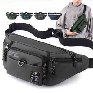 Sacs de taille Hommes taille hanche Bum Fanny Pack sac pochette d'argent en Nylon multi-poche mode voyage fronde bandoulière poitrine Pack mâle ceinture sacs 231026