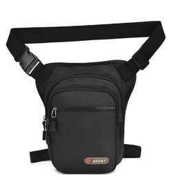 Sacs de taille Hommes imperméables en nylon Drop Leg Sacs Cuisse Hanche Bum Ceinture Sac Taille Fanny Pack Garçons Voyage Équitation Moto Bandoulière Sacs À Bandoulière 231006