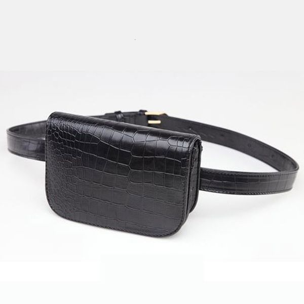 Bolsas de cintura Mihaivina Moda Mujeres Alligator Pack Famosa Marca Cinturón de cuero Bolsa Fanny Packs Bolsa Teléfono 230920