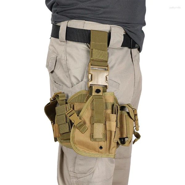 Bolsas de cintura Ejército militar Bolsa de pierna táctica Funda de pistola Hombres Mujeres Desmontable Impermeable Combinación funcional Cinturón de polaina