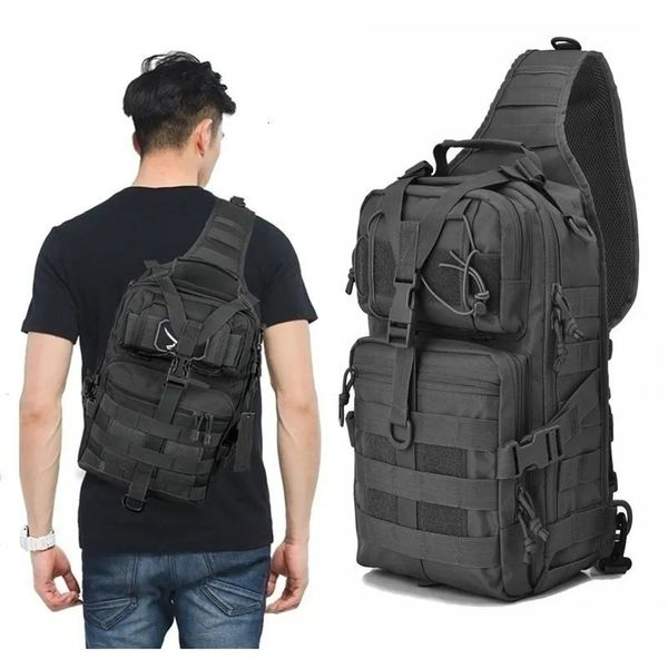 Sacs de taille Sac d'assaut tactique militaire sac à dos à bandoulière sac à dos EDC étanche pour la randonnée en plein air Camping chasse Trekking voyage 231117