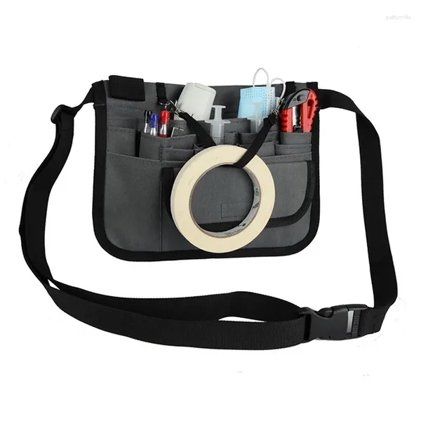 Bolsas de cintura Organizador Banny Pack Pack de 13 bolsas para el kit de cuidado de tijeras Almacenamiento de herramientas Bum unisex delantal de cadera 2024