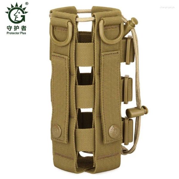 Sacs de taille extérieur 500 ml Small Water Bottle Sac 800 ml Hanging Tactical Cup Accessory 1000D Nylon High