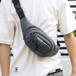 Sacs de taille sac extérieur étanche Bum course Jogging ceinture pochette Zip Fanny Pack téléphone portable Oxford tissu poitrine 230711
