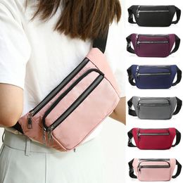 Taille Zakken Oxford Doek Tas Rits Borst Sport Reizen Meisje Buik Zak Hip Bum Mode Telefoon Heuptasje voor Vrouwen 230804