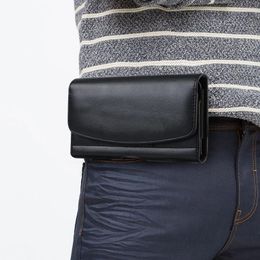 Sacs de taille Étui en cuir PU pour hommes transportant un clip de ceinture de téléphone