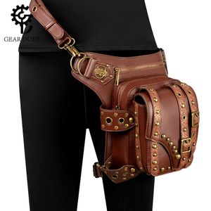 Sacs de taille Punk Rock Motorcycle Sac Sac à épaule de femme Sac à épaule de femme