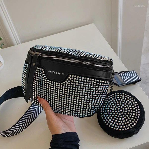 Sacs de taille strass sac pour femmes ceinture de luxe mode épaule bandoulière poitrine femme Fanny Pack marque Packs