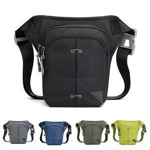 Taille Sacs Rider Drop Leg Sac Taille Fanny Pack pour Hommes Moto Voyage Assault Mâle Nylon Ceinture Messenger Cross Body Cuisse Hanche Sacs 231006